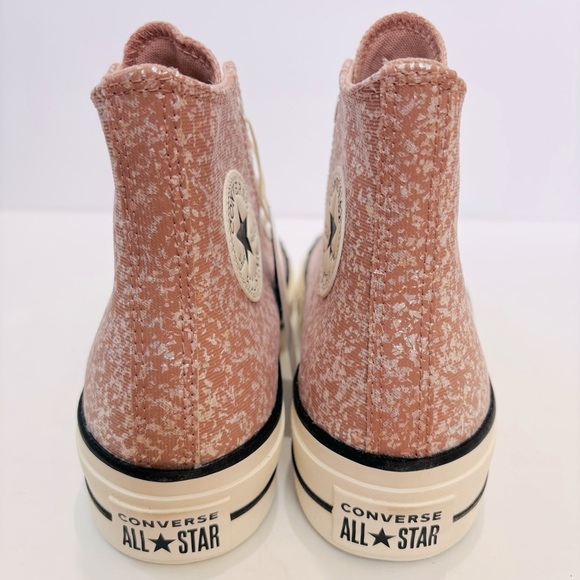 Converse Chuck Taylor Lift Platform Sparkling Glitter canvas high top sneakers - Picture 4 of 14